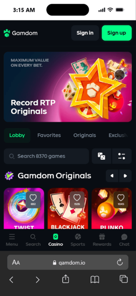 Gamdom Betting Features