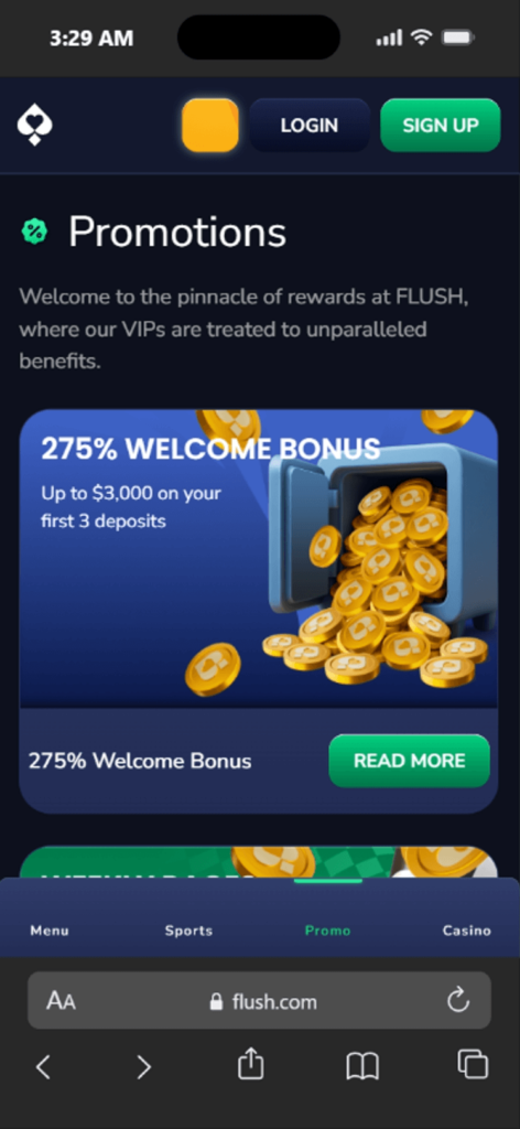 Flush Promotions
