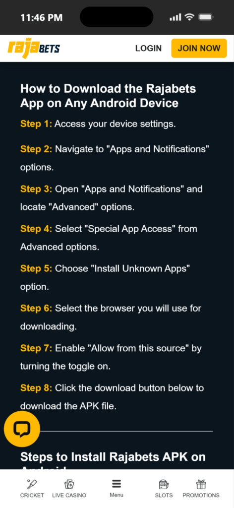 How to Download Rajabets App