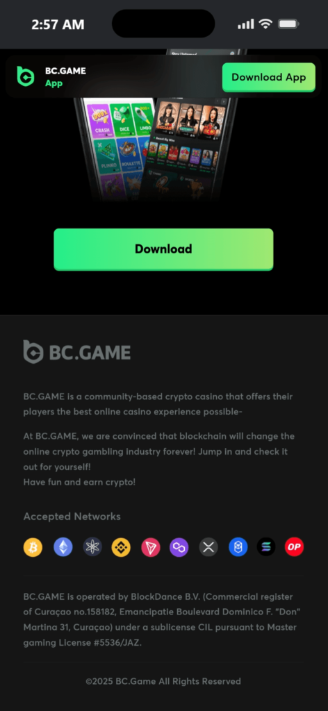 System Requirements for the BC Game App