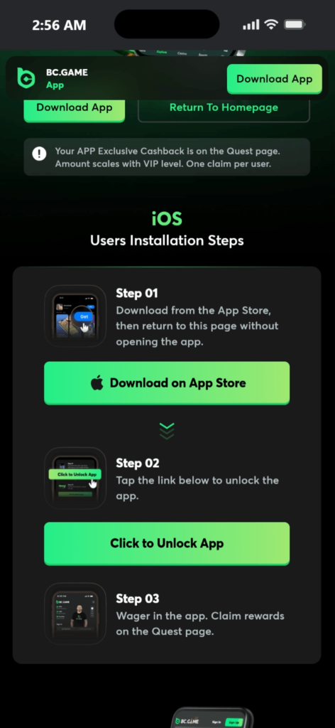 How to Download the BC Game iOS App