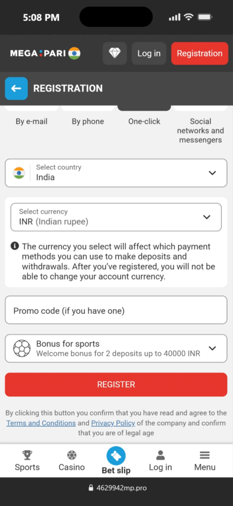 How to Claim the Megapari Promo Code