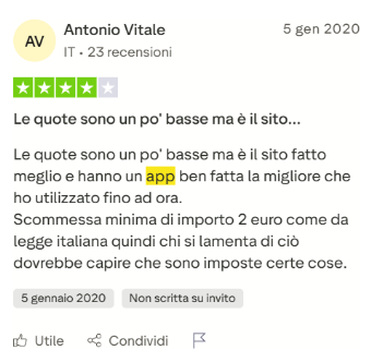 GoldBet App - Recensioni degli utenti iOS