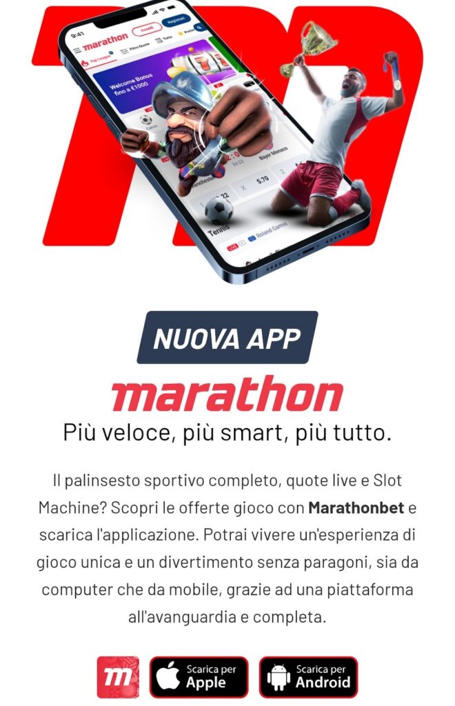 Registrazione su Marathonbet tramite app&nbsp;