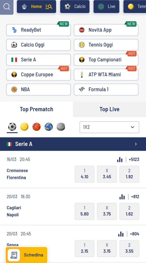 Scommesse sportive su Eurobet