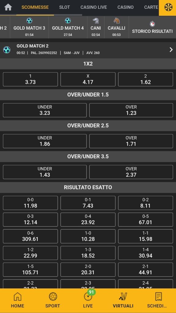 Scommesse Virtuali Planetwin365
