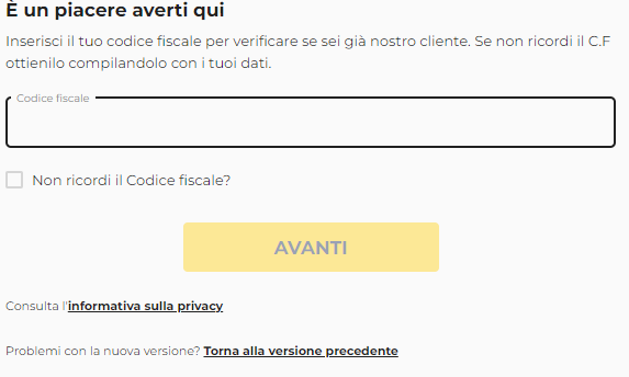 Registrazione classica su Lottomatica