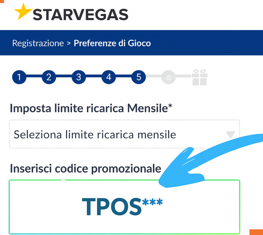 Come usare il codice promozionale StarVegas e creare un account