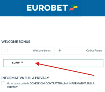 Come usare il codice promozionale EuroBet e creare un account