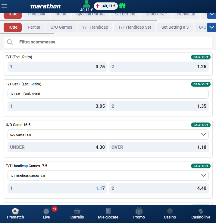 Recensione di Marathonbet