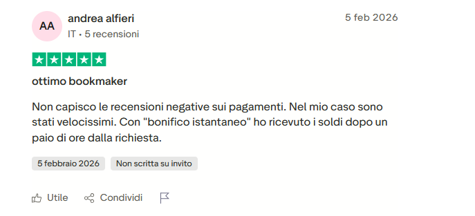 Betsson su Trustpilot