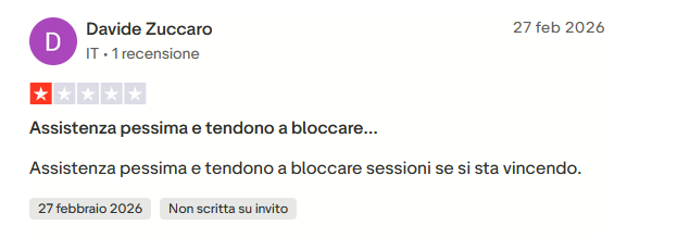 StarCasin&ograve; su TrustPilot