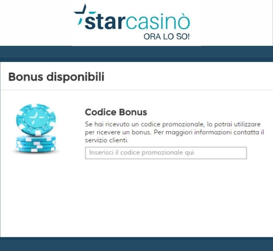 codice bonus StarCasin&ograve;