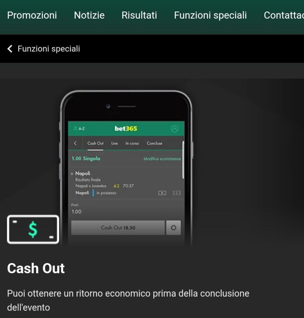 cash out bet365