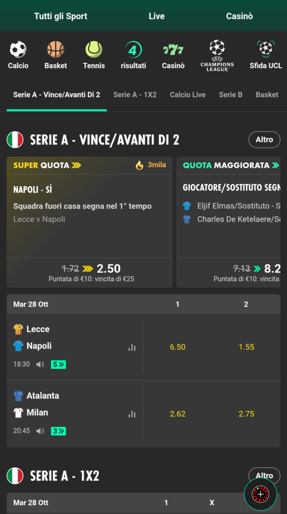 come scommettere su bet365