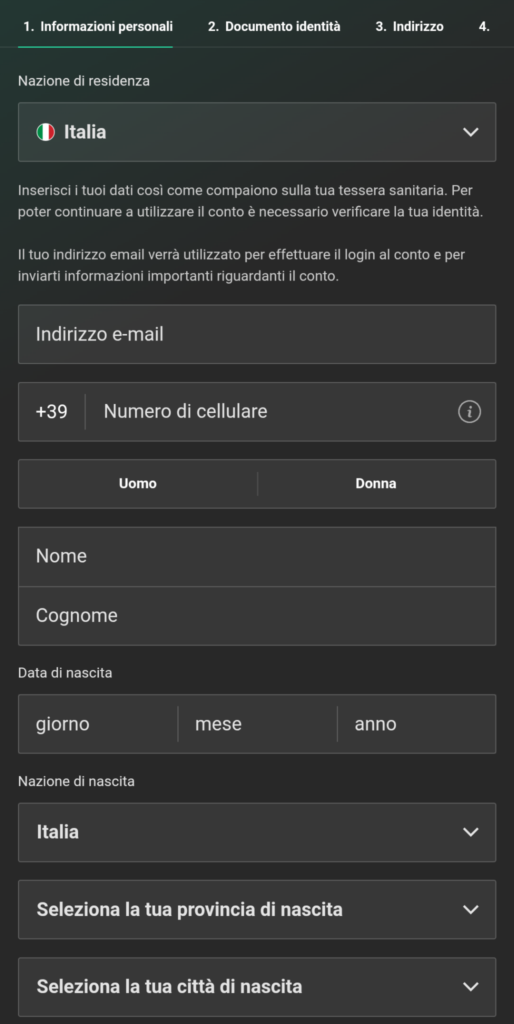 come scommettere su bet365