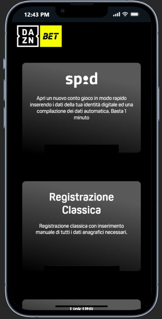 codice promo daznbet - registrazione