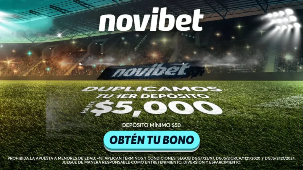bono de bienvenida Novibet México
