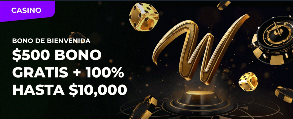 bono de bienvenida casino Winpot México