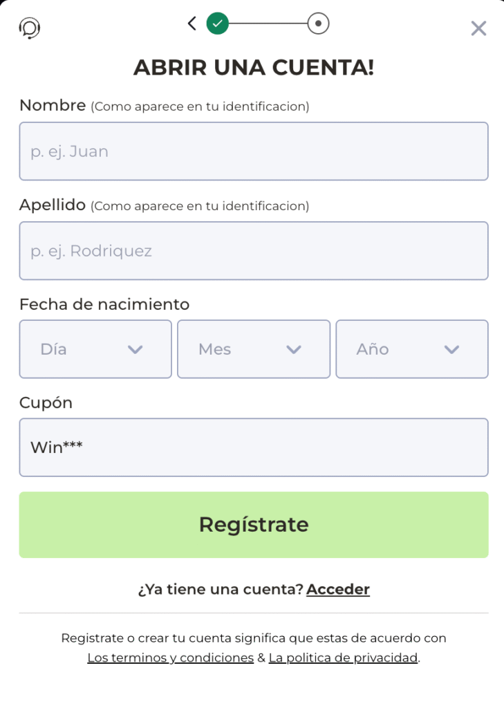 donde aplicar el código promocional Winpot en México