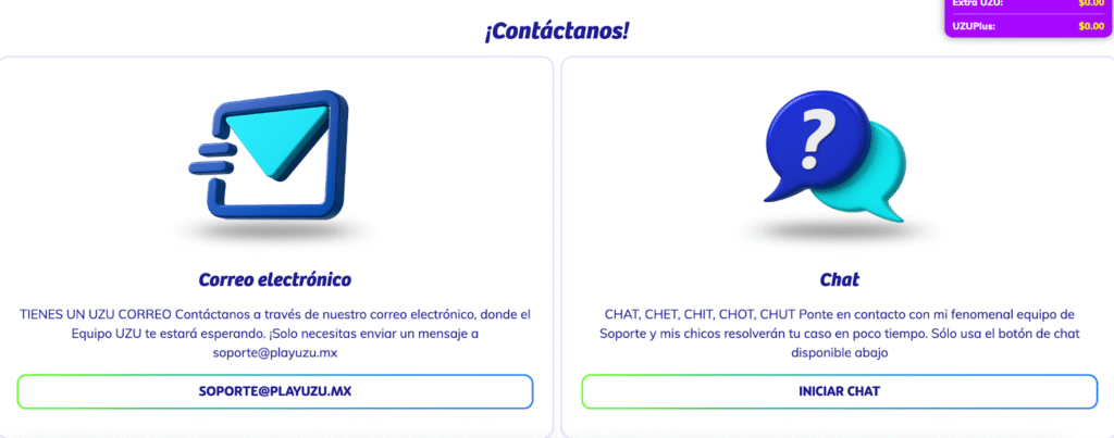 atención al cliente PlayUZU México