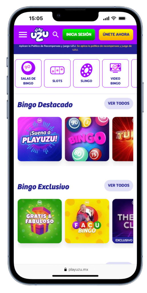 bingo en PlayUZU México