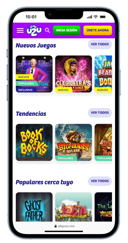 PlayUZU casino: tragamonedas en México