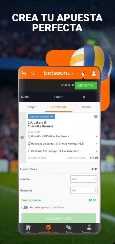 Funciones de la Betsson app