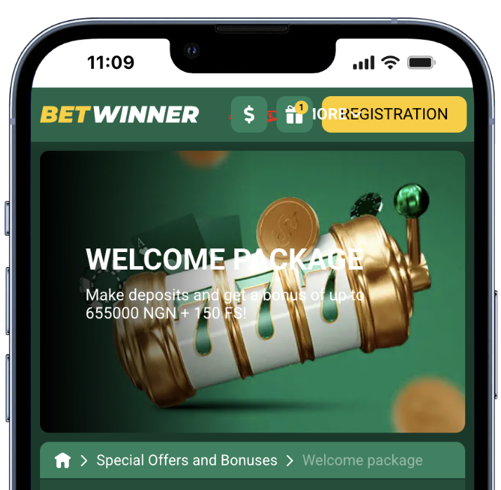 betwinner welcome casino package