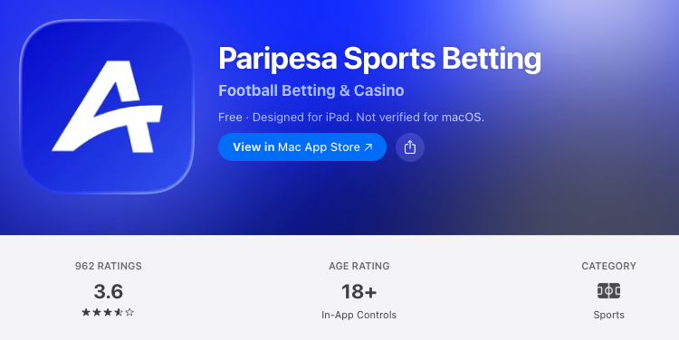paripesa ios