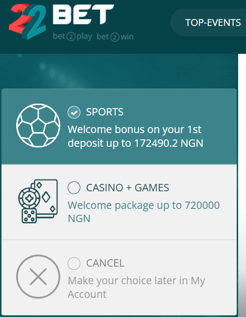 22bet promo code