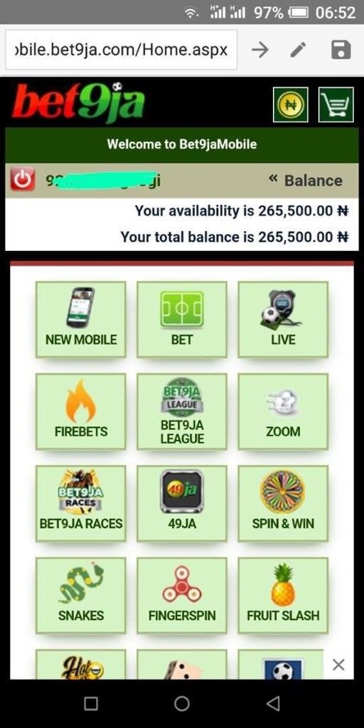 bet9ja old mobile