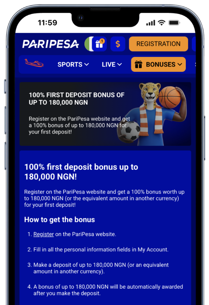 paripesa sports welcome offer