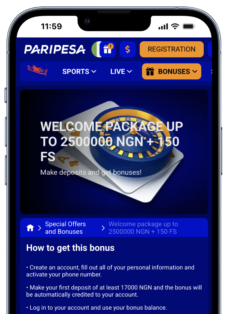 paripesa welcome offer