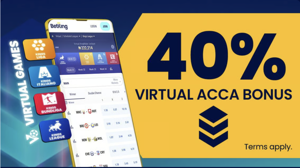 40 virtual acca bonus betking