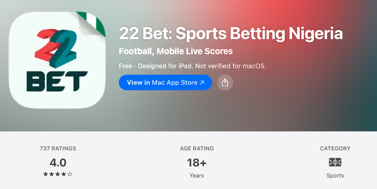 22bet ios image