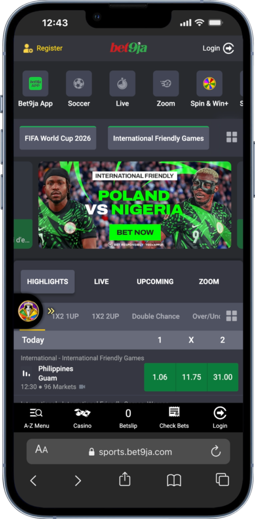 bet9ja homepage