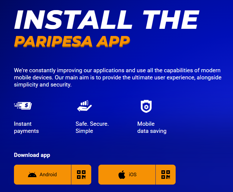 Paripesa App Experience