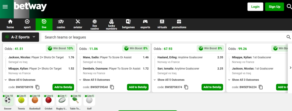 Betway Nigeria's Registration Stack Up