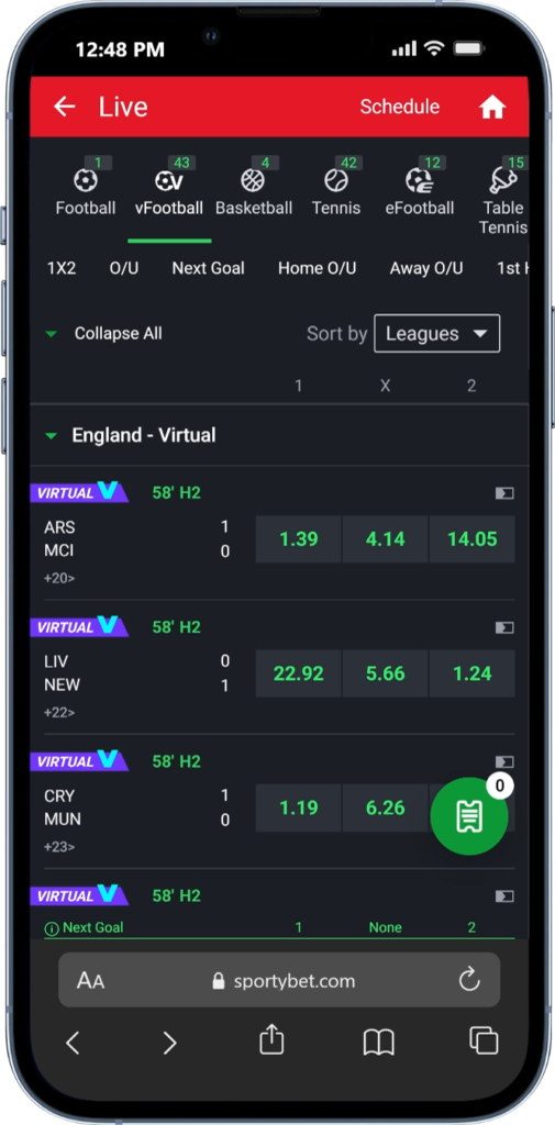 Football Betting with SportyBet