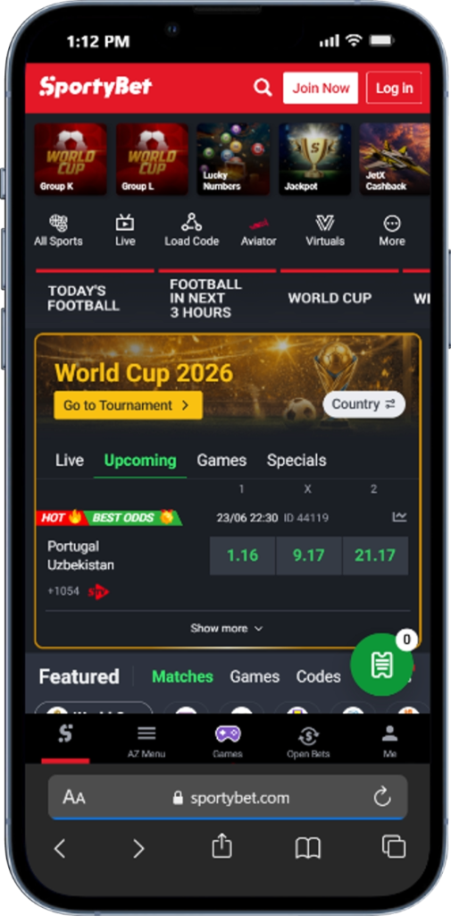 SportyBet Sign Up & Registration