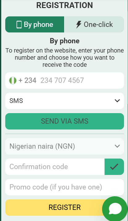 Betwinner Registration