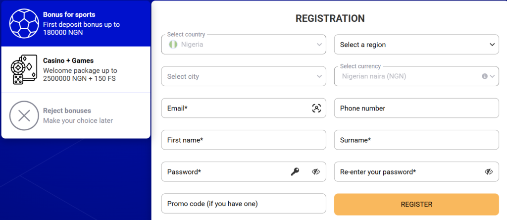 Paripesa registration