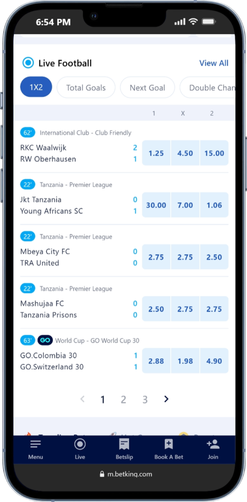 BetKing's Football-Specific Tools