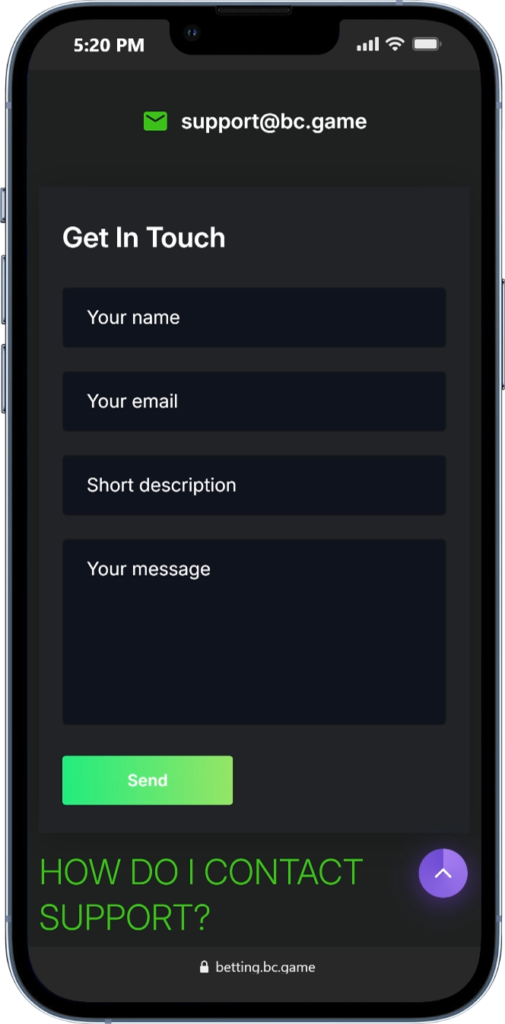 User Feedback on the BC Game Sign Up Process