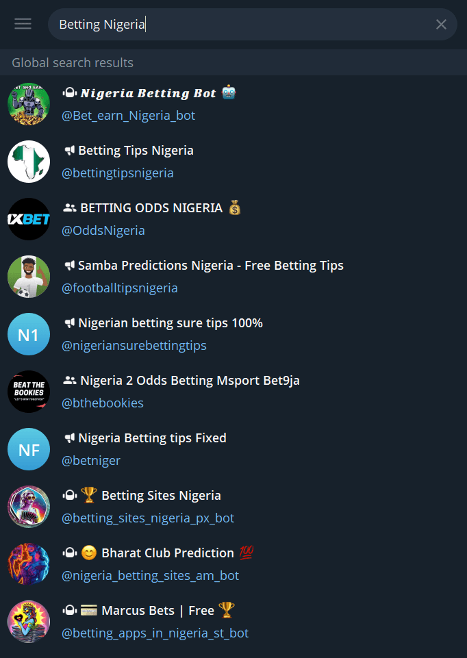 Best Telegram Betting Channels in Nigeria