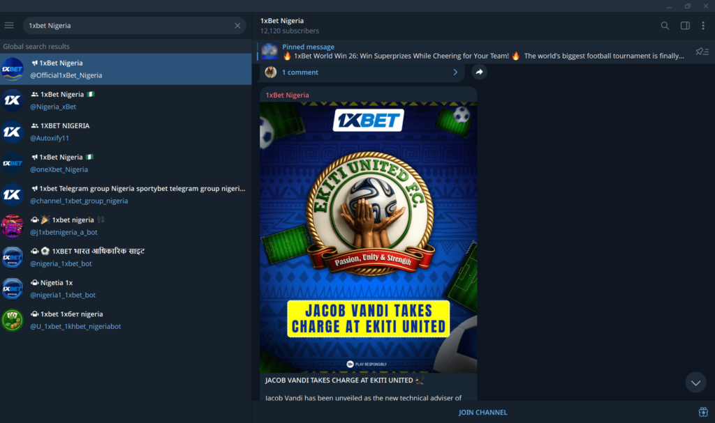 best telegram betting channels in Nigeria