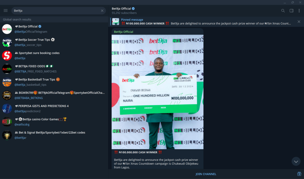 Best Telegram Betting Channels in Nigeria