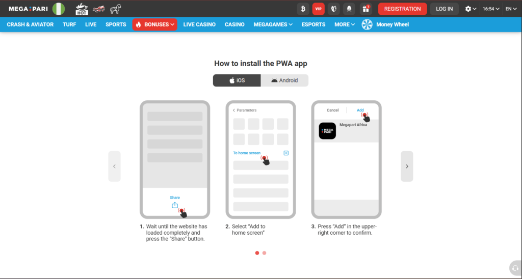 How To Download The Megapari App
