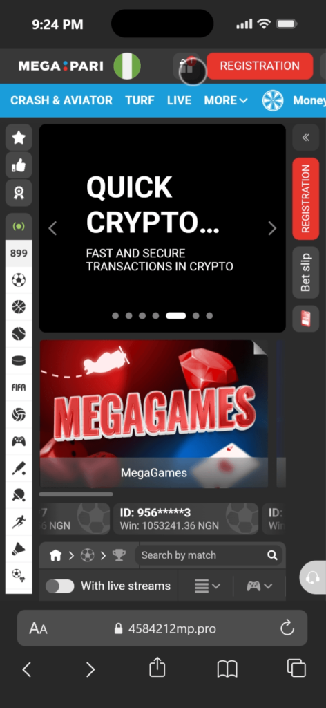 Megapari App: Casino and Aviator